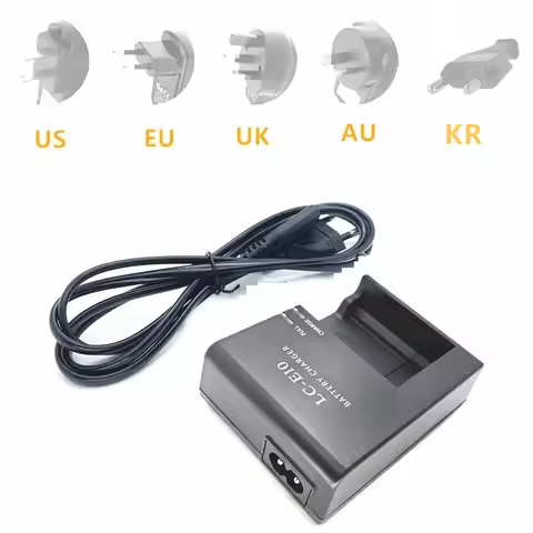 LP-E10 Camera Battery Charger Replace LC-E10C for Canon 1100D 1200D 1300D 1500D Rebel T3 T5 T6 T7 T1