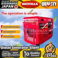 【SHIINMAX】Diesel Generator Set Super Silent Type For Home 5KW-7KW Electric Start 186FAE 188FBE 192FE