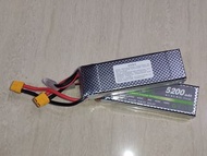 全新 3s 11.1V 鋰電池 高c數 大功率 5200mah (40c) Lithium PolymerLi-Po Battery 
XT60 插頭 （可配轉T插）
格式 格氏 高質量電芯 
(遙控