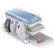 ST/💚New Transparent3Layer Acrylic Keyboard Shelf Transparent Desktop Tray Height Increasing Tilting Computer Keyboard Tr
