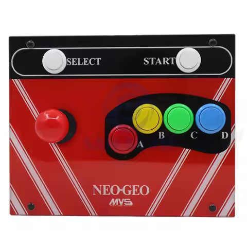 RAC-J600S NEO GEO MVS 6 Buttons 15Pin Retro Arcade Game Joystick Controller Artwork Panel For Neo Ge