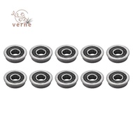 10Pcs F695- Bearing 5X13X4mm Flanged Miniature Deep Groove Ball Bearings F695RS for   2/3 3D Printer