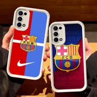 White Casing for OPPO A52 A95 A16 A94 Reno 4 6 A55 A72 A54S A74 A92 A16s 5 5G S115 Barcelona-FC