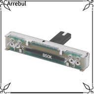 ARREBUL 10PCS Slide Potentiometer, B50K Slide Slide Siding B50K Potentiometer, Premium Multicolor Po