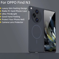 For OPPO Find N3 N 3 FindN3 Case Luxury Skin Feeling Matte PC Hard Magnetic Flip Phone Cover Casing 