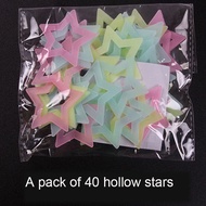 1 Pack Glow in the Dark Moon Stars Plastic Stickers Baby Toddler Kids Ceiling Bedroom Wall Stars Sky