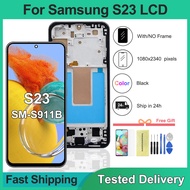 TFT For Samsung S23 S911 SM-S911B SM-S911U LCD With Frame Display Touch Screen Digitizer Assembly Re