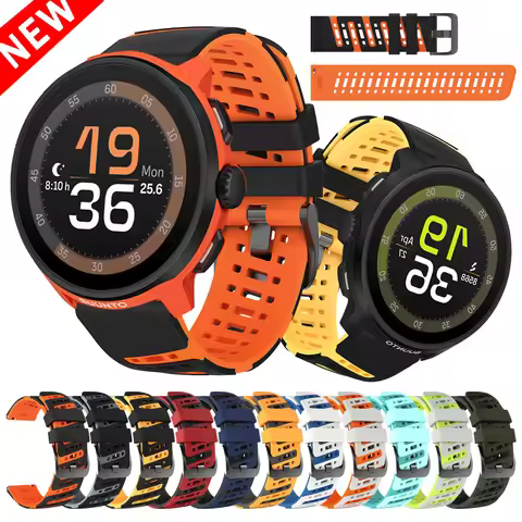 Sports Silicone Watch Strap For SUUNTO RACE 2 OCEAN RUN Bracelet For SUUNTO 9 PEAK PRO/DLC RACE S VE