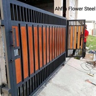 Pintu Pagar Besi Dorong Minimalis