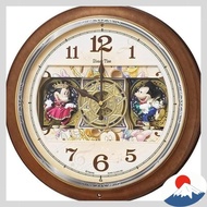 Seiko Clock Disney Mickey Mouse Minnie Mouse Radio-Controlled Wall Clock Analog 6 Songs Melody Micke