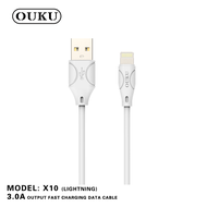 OUKU X10 สายชาร์จไอโฟน สายชาร์จสำหรับ 3A Lightning Cable สำหรับ For L Xs/Xs Max/Xr/X/8/8 Plus/7/7 Plus iPad iPad etc