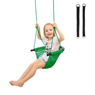 RedSwing Kids Swing seat with Adjustable Ropes, Hand-Knitting Child Swing Seat Great for Tree, Outdo