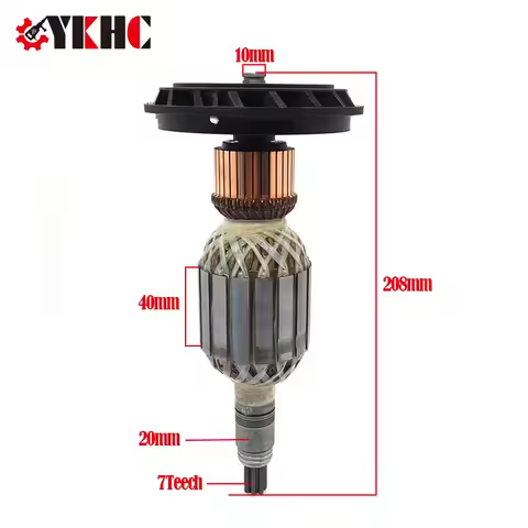 220V Armature Rotor Replace For Bosch GBH11DE GSH11E GSH 11E GBH 11DE Demolition Hammer Power Tool S