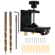 Yours MO-Pocket Hole Drill Guide Dowel Jig Aluminium Oblique Hole Locator Drilling Kit Woodworker DI