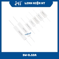 Good quality 5W 0.33R 0R33 flat resistor (bag of 5) - HT components