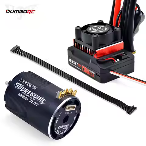Rocket-RC Motor Supersonic Sensored Brushless 540 Motor 120A brushless Esc and 120A ESC Combo for 1/