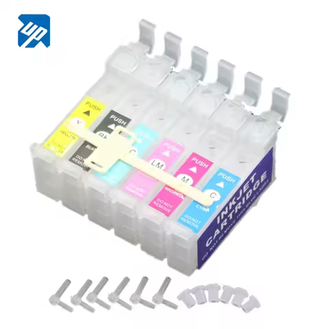6pcs Empty CISS Cartridges for epson T0791 T0811 t0821 T0781 T0771 T0981 T0801 T0851 T0961 T0870 82N