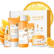 5Pcs Skincare Gift Set for Teenage Girls,Vitamin C Face Skin Care Kit With Cleanser,Toner, Face Seru