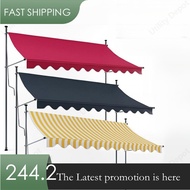 Canopy Fold Awning Hand Cranked No Punching Required Awning Roof Outdoor Scalable Awning Canopy fdvs