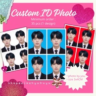 [NEW] Custom ID Photo Passport Set Kpop ID Photo Picture Printing Service for Freebies Happy Mail / 