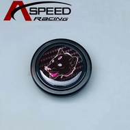 Universal For trd ralliart mugen sparco omp momo Steering Wheel Horn Button Wolf Cartoon Style Horn Button Sport Steering Wheel Horn Button Flower wolf head jdm Horn Button