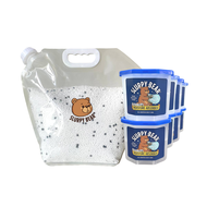 Slurpy Bear Dehumidifier Refill Bundle, Starter Pack, Anti-Odour Charcoal