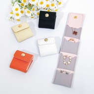 Foldable Multi-Pocket Jewelry Organizer Strip - Portable Snap Closure Pouch for Necklaces, Rings & E