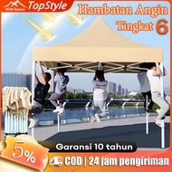 Tenda Lipat 3x3 Tenda Bazar 1300D Outdoor Tenda Gazebo Tenda Jualan Biru dan Merah