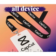 💧fast delivery💧capcut pro lanyard key card holder with keychain like premium