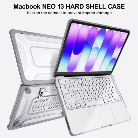 Full Protection Case for Macbook Neo 13 inch 2026 A3404 Stand Cases for Mackbook Neo 13" Laptop Slee