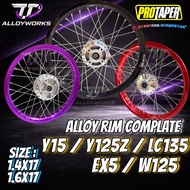 [PROTAPER] LC135/Y125Z/Y15 ALLOY RIM COMPLATE SET PROTAPER Y15 Y16 W125 EX5 ALOY RIM