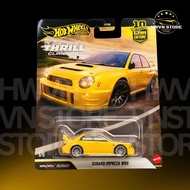 Hotwheels Premium Subaru Impreza WRX yellow model car
