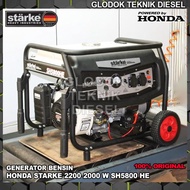 Honda Genset Generator Bensin 2200 2000 Watt Electric Starter SH5800H