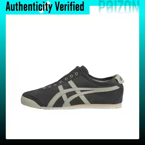 Onitsuka Tiger MEXICO 66 SLIP on Leather Slip Resistant Abrasion Resistant Low top Casual Shoes Unis