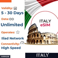 Italy eSIM - Data Only - Instant Delivery via Email by Airhub