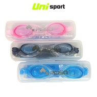 PEISO JG2600 Swimming Goggles - Various Colors - Elastic Silicone Band, Face-hugging