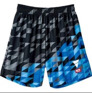 【💥日本直送 】 VICTAS 乒乓球 比賽短褲 男女通用 藍色配黑色 2XS-4XL