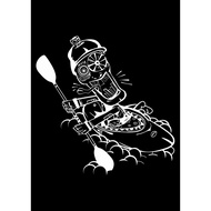 T-Shirt Kayaking Kayak Canoe Outrigger Dugout Pirogue Bidarka Coracle Piragua Waka Bladed Paddle Wat