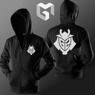 G2 Esports Gaming Sweatshirt Zipper Hoodie Sweater Jacket