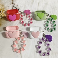 For Jabra Elite 4 Active Case Cute Love Earphone Silicone Cover with WristChain Lanyard case For Jab