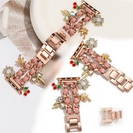 Pink Chain Leather Pendant Band For Watch Strap series11 series10 series9 87654321,SE,Ultra, watch S