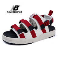 NEW BALANCE_ ใหม่รองเท้าแตะกีฬา NB Slippers Black Sandals Men and Women Beach Sports Shoes SD3206BBW BKR