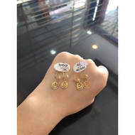 375 gold hook earrings, genuine gold