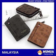 MUMUA Dompet Wallet PU Leather Card Holder Wallets Zipper Coin Purse Fashion Card Wallet Men's Wallet Dompet Lelaki Beg duit