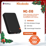 Mcdodo MC-510 20W Magnetic Wireless Charging 10000mAh 1C Power Bank with phone Stand