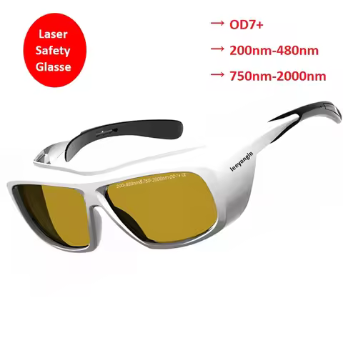 Laser Safety IPL Goggles OD7 405nm 445nm 755nm 808nm 980nm 1064nm Wavelength Violet Red Infrared Las