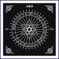 Tarot Cloth Black Altar Cloth Tarot Table Cloth for Reading 11.81x11.81 Black Table Spirit Divinatio