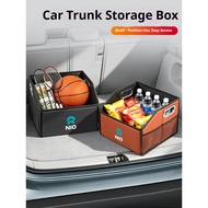 Car Leather Trunk Storage Box Tailbox Bag For NIO ET5 ES6 EC6 ES8 EC7 ET9 ET7 ES7 EVE EP9
