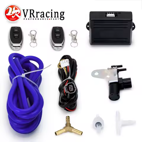 VR - 2 .5" 63mm 3" 76mm Wireless Remote Vacuum Exhaust Cutout Valve Controller Set with 2 Remotes Fo