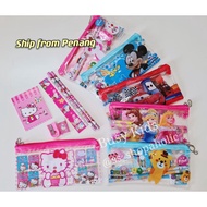 ❣️Msia stock❣️7pcs student stationary set/pencil box case set/kids birthday goodies door gift